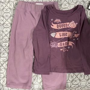 Winter pant with a long sleeve tee